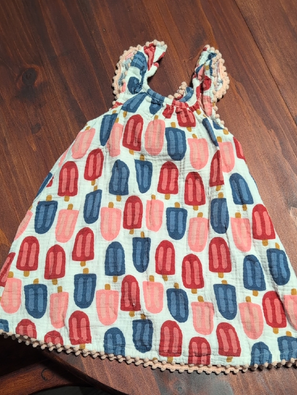 Mud pie Girls' Popsicle Print Sundress - Pink, Blue, Red